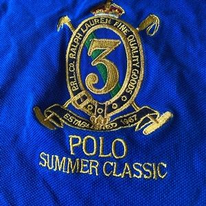 Men's Blue/White Ralph Lauren Polo Shirt